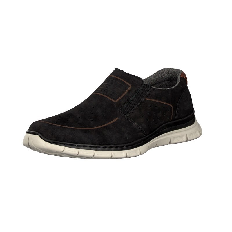 Slip On Rieker B4867-00 Para Homem - Pretas